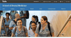 Desktop Screenshot of dental.tufts.edu