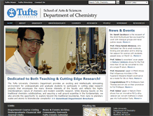 Tablet Screenshot of chem.tufts.edu