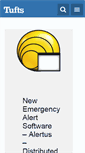 Mobile Screenshot of emergency.tufts.edu