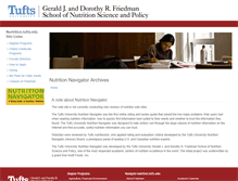 Tablet Screenshot of navigator.tufts.edu