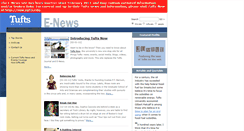 Desktop Screenshot of enews.tufts.edu