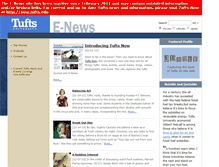 Tablet Screenshot of enews.tufts.edu