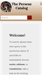 Mobile Screenshot of catalog.perseus.tufts.edu