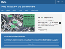 Tablet Screenshot of environment.tufts.edu