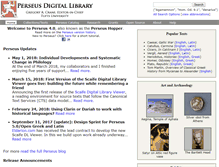 Tablet Screenshot of perseus.tufts.edu